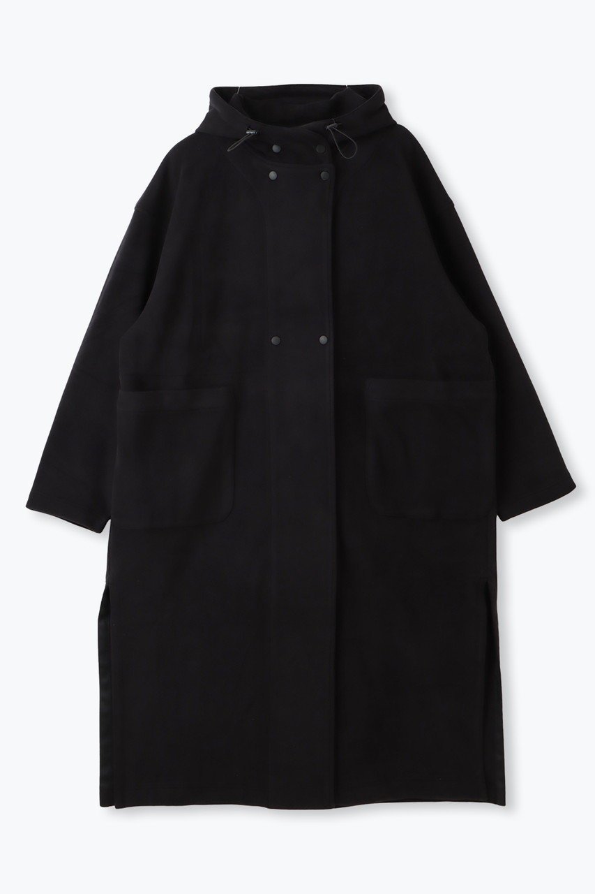 【レリル/lelill】のCOZYフリース COAT インテリア・キッズ・メンズ・レディースファッション・服の通販 founy(ファニー) 　ファッション　Fashion　レディースファッション　Fashion for Women　アウター　Coat / Outerwear Collection　コート・ロングコート・ピーコート　Long Coats, Peacoats & More　ウォッシャブル　Machine Washable　ガウン　Gown, Robe　スリット　Slit, Slit Detail　ロング　Long, Long-Length　ブラック|ID: prp329100004167082 ipo3291000000032925904
