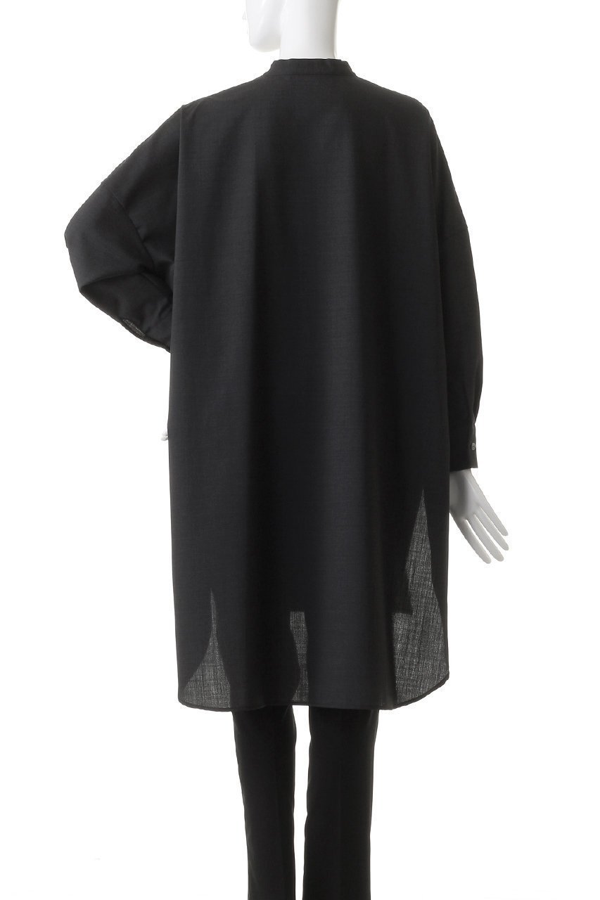 【ミズイロ インド/mizuiro ind】のT/W stand collar shirt tunic チュニック 人気、トレンドファッション・服の通販 founy(ファニー) 　ファッション　Fashion　レディースファッション　Fashion for Women　ワンピース　Dresses　チュニック　Tunic Tops & Dresses　シンプル　Simple, Minimal　スタンド　Stand Collar, Upright Stand　スリット　Slit, Slit Detail　チュニック　Tunic, Long Top　トレンド　Trend, Trending Now　ビッグ　Big, Oversized　ボトム　Bottoms, Lower Wear　other-4|ID: prp329100004167096 ipo3291000000032922786