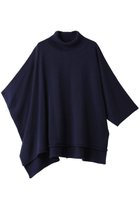 【ミズイロ インド/mizuiro ind】のponcho like high neck P/O プルオーバー d.navy|ID:prp329100004167097