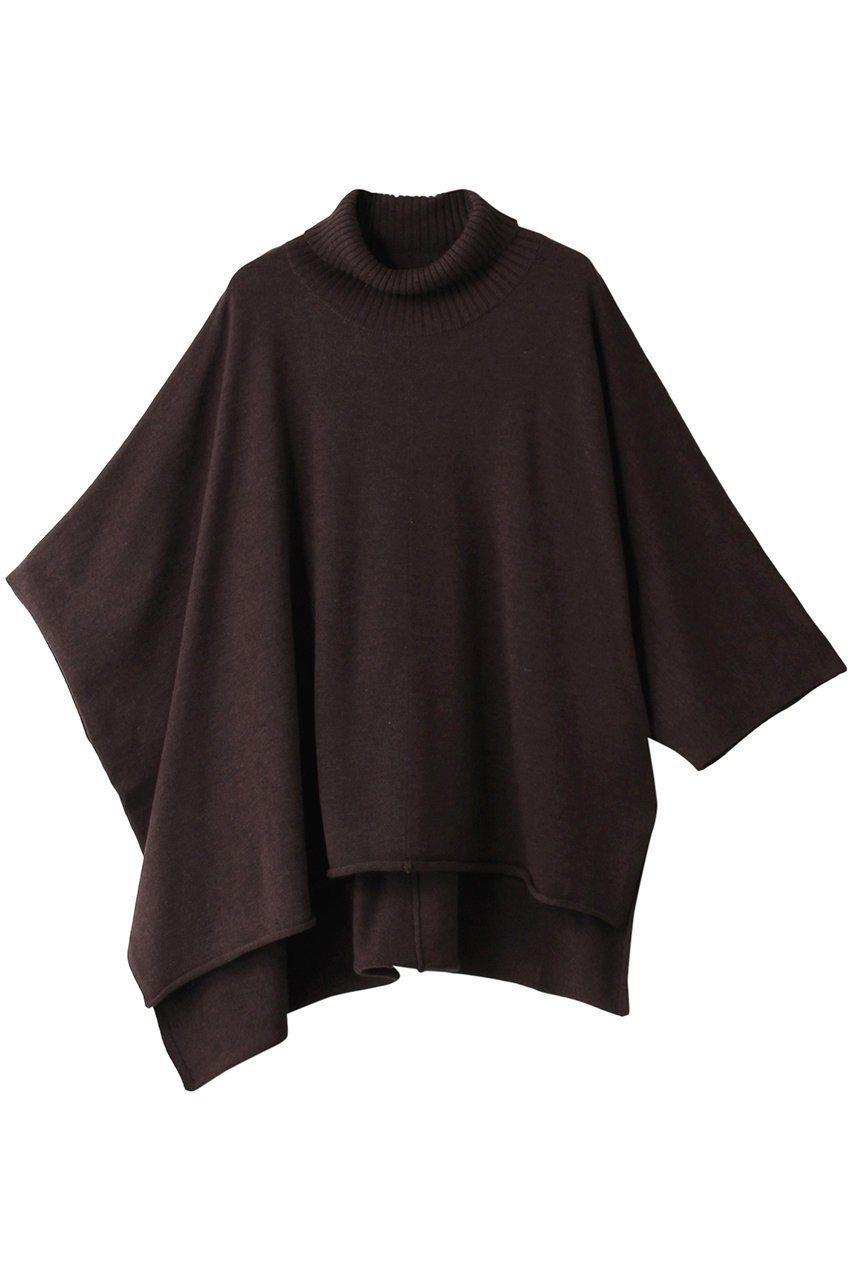 【ミズイロ インド/mizuiro ind】のponcho like high neck P/O プルオーバー インテリア・キッズ・メンズ・レディースファッション・服の通販 founy(ファニー) 　ファッション　Fashion　レディースファッション　WOMEN　トップス・カットソー　Tops/Tshirt　ニット　Knit Tops　プルオーバー　Pullover　アシンメトリー　Asymmetry　シンプル　Simple　ハイネック　High Neck　ポンチョ　Poncho　c.gray|ID: prp329100004167097 ipo3291000000028813488