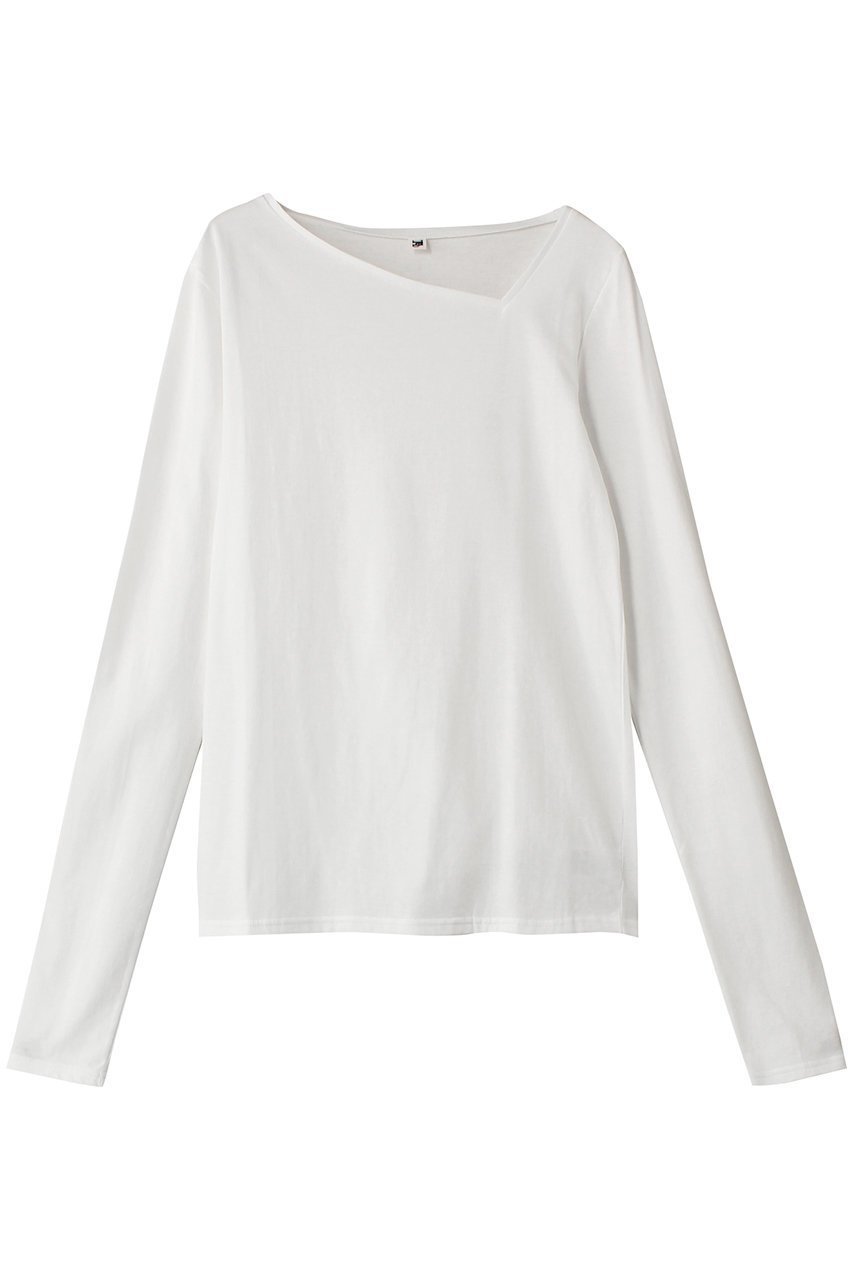 【ハー/HER.】のアシメネックカットソー インテリア・キッズ・メンズ・レディースファッション・服の通販 founy(ファニー) 　ファッション　Fashion　レディースファッション　Fashion for Women　トップス・カットソー　Cut & Sew Tops　シャツ・ブラウス・オフィスカジュアル　Elegant Blouses & Button-Ups　ロングTシャツ・Tシャツ　Longline T-Shirts & Tees　カットソー・ベーシックTシャツ　Cut-and-Sewn Tops / Stretch Tees & Basics　アシンメトリー　Asymmetrical Style　カットソー　Cut and Sewn Top　スリーブ　Sleeve, Long Sleeve / Short Sleeve　ロング　Long, Long-Length　夏　Summer　オフホワイト|ID: prp329100004168309 ipo3291000000032894359