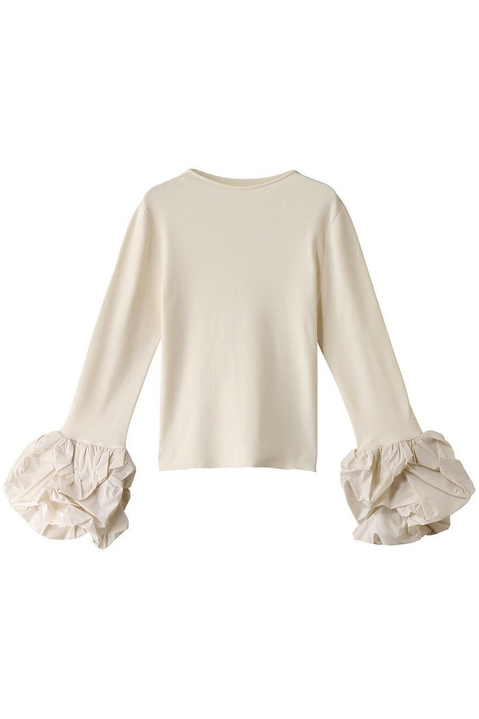 【ハー/HER.】のボリュームスリーブニットトップス インテリア・キッズ・メンズ・レディースファッション・服の通販 founy(ファニー) https://founy.com/ ファッション Fashion レディースファッション Fashion for Women トップス・カットソー Cut & Sew Tops ニット Knit Tops & Sweaters カジュアルプルオーバー・ニットトップス Pullovers & Knit Tops / Casual Pullovers ボリューム袖・フリルスリーブブラウス Voluminous & Ruffle Sleeves / Puffy Sleeve Tops ギャザー Gathered, Ruffled デニム Denim, Jeans Material ベーシック Basic, Essential ランダム Random, Irregular |ID: prp329100004168312 ipo3291000000032922728