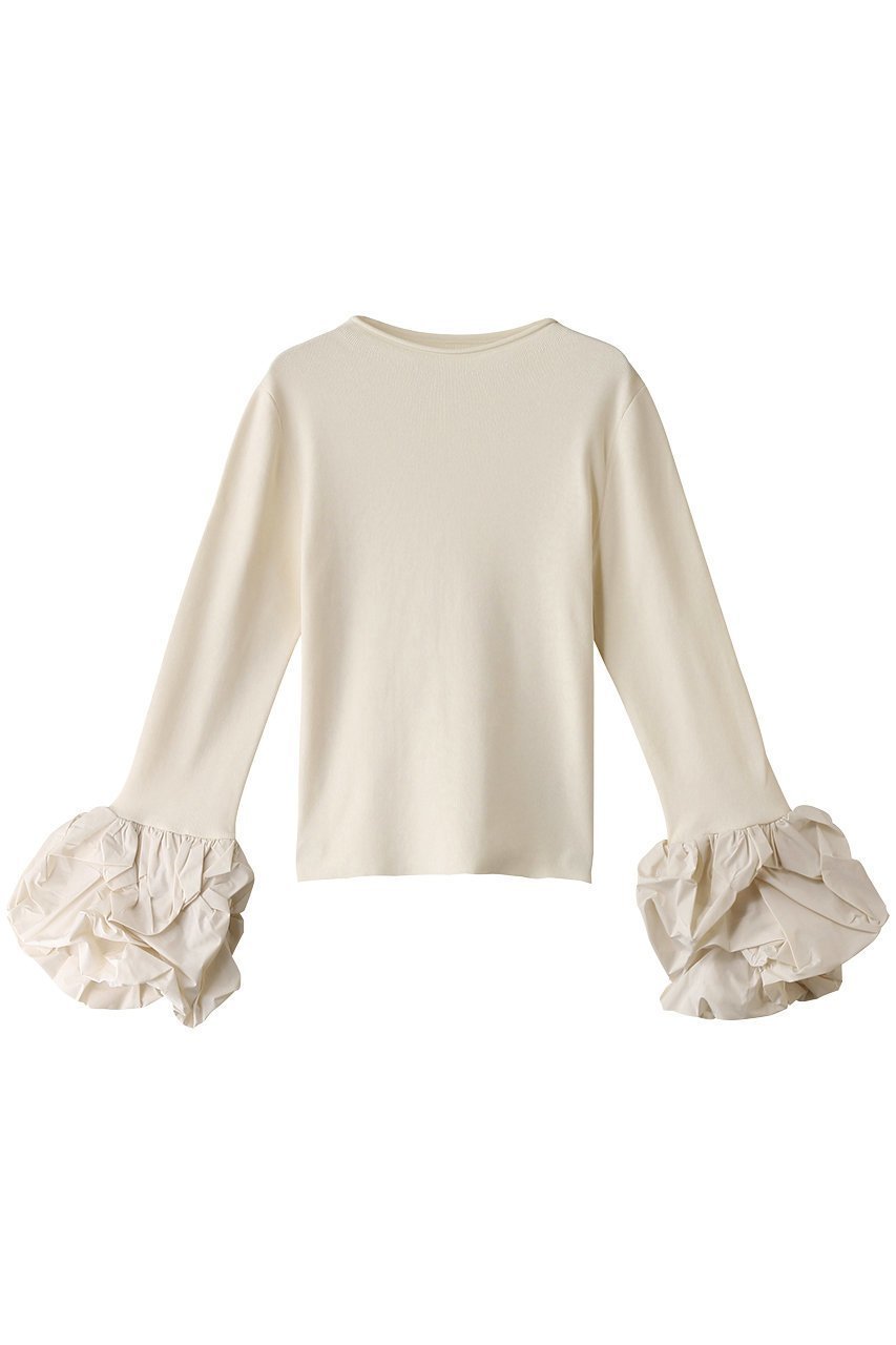 【ハー/HER.】のボリュームスリーブニットトップス 人気、トレンドファッション・服の通販 founy(ファニー) 　ファッション　Fashion　レディースファッション　Fashion for Women　トップス・カットソー　Cut & Sew Tops　ニット　Knit Tops & Sweaters　カジュアルプルオーバー・ニットトップス　Pullovers & Knit Tops / Casual Pullovers　ボリューム袖・フリルスリーブブラウス　Voluminous & Ruffle Sleeves / Puffy Sleeve Tops　ギャザー　Gathered, Ruffled　デニム　Denim, Jeans Material　ベーシック　Basic, Essential　ランダム　Random, Irregular　 other-1|ID: prp329100004168312 ipo3291000000032922728