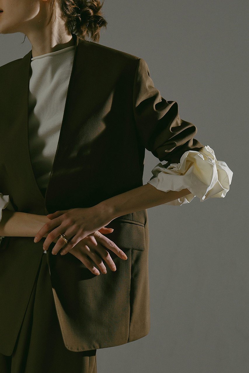 【ハー/HER.】のボリュームスリーブニットトップス 人気、トレンドファッション・服の通販 founy(ファニー) 　ファッション　Fashion　レディースファッション　Fashion for Women　トップス・カットソー　Cut & Sew Tops　ニット　Knit Tops & Sweaters　カジュアルプルオーバー・ニットトップス　Pullovers & Knit Tops / Casual Pullovers　ボリューム袖・フリルスリーブブラウス　Voluminous & Ruffle Sleeves / Puffy Sleeve Tops　ギャザー　Gathered, Ruffled　デニム　Denim, Jeans Material　ベーシック　Basic, Essential　ランダム　Random, Irregular　other-7|ID: prp329100004168312 ipo3291000000032922785