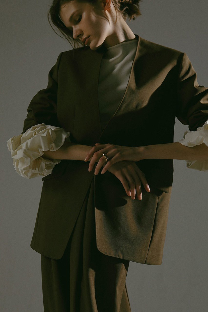 【ハー/HER.】のボリュームスリーブニットトップス 人気、トレンドファッション・服の通販 founy(ファニー) 　ファッション　Fashion　レディースファッション　Fashion for Women　トップス・カットソー　Cut & Sew Tops　ニット　Knit Tops & Sweaters　カジュアルプルオーバー・ニットトップス　Pullovers & Knit Tops / Casual Pullovers　ボリューム袖・フリルスリーブブラウス　Voluminous & Ruffle Sleeves / Puffy Sleeve Tops　ギャザー　Gathered, Ruffled　デニム　Denim, Jeans Material　ベーシック　Basic, Essential　ランダム　Random, Irregular　other-6|ID: prp329100004168312 ipo3291000000036531034