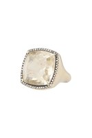 【アドリン ヒュー/Adlin Hue】のRutilated Quartz Canan Pinky リング 人気、トレンドファッション・服の通販 founy(ファニー) ファッション Fashion レディースファッション Fashion for Women ジュエリー Jewelry シルバー Silver, Metallic Silver スクエア Square, Square Shape ビジュー Bijou, Jewel-like Accent フォルム Silhouette, Form エレガント 上品 Elegant |ID:prp329100004168337