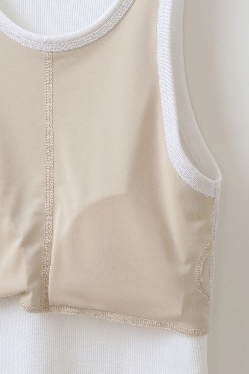 【ハー/HER.】のカップインリブタンクトップ 人気、トレンドファッション・服の通販 founy(ファニー) 　ファッション　Fashion　レディースファッション　Fashion for Women　トップス・カットソー　Cut & Sew Tops　キャミソール&ノースリーブ　Camisoles & Sleeveless Tops　シャツ・ブラウス・オフィスカジュアル　Elegant Blouses & Button-Ups　ロングTシャツ・Tシャツ　Longline T-Shirts & Tees　カットソー・ベーシックTシャツ　Cut-and-Sewn Tops / Stretch Tees & Basics　インナー　Innerwear　キャミソール　Camisole, Spaghetti Strap Top　ジャケット　Jacket, Outerwear　タンク　Tank Top, Sleeveless Top　再入荷　Restock / Back in Stock　other-6|ID: prp329100004168347 ipo3291000000032894614
