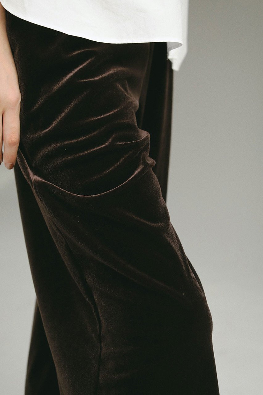【ハー/HER.】のベロアセミワイドパンツ 人気、トレンドファッション・服の通販 founy(ファニー) 　ファッション　Fashion　レディースファッション　WOMEN　パンツ　Pants　ストレート　Straight　ベロア　Velor　ワイド　Wide　エレガント 上品　Elegant　冬　Winter　夏　Summer　定番　Standard　A/W・秋冬　Aw・Autumn/Winter・Fw・Fall-Winter　other-8|ID: prp329100004168362 ipo3291000000031395810