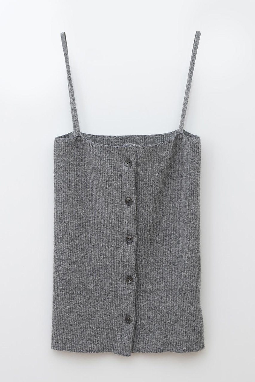 【ハー/HER.】のW/ ラクーンリブビスチェ インテリア・キッズ・メンズ・レディースファッション・服の通販 founy(ファウニー) 　ファッション　Fashion　レディースファッション　Fashion for Women　トップス・カットソー　Cut & Sew Tops　ニット　Knit Tops & Sweaters　カジュアルプルオーバー・ニットトップス　Pullovers & Knit Tops / Casual Pullovers　ビスチェ　Bustiers & Corset Tops / Layered Bustier Style　カットソー　Cut and Sewn Top　トレンド　Trend, Trending Now　フロント　Front, Front Design　グレー|ID: prp329100004168374 ipo3291000000036530953