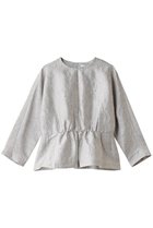 【エブール/ebure】のフラワージャカード ペプラムブラウス 人気、トレンドファッション・服の通販 founy(ファニー) ファッション Fashion レディースファッション WOMEN トップス・カットソー Tops/Tshirt シャツ/ブラウス Shirts/Blouses ギャザー Gather ジャカード Jacquard スリーブ Sleeve フォルム Form フラワー Flower フロント Front ペプラム Peplum ロング Long NEW・新作・新着・新入荷 New Arrivals thumbnail ライトグレー|ID: prp329100004169755 ipo3291000000028850394