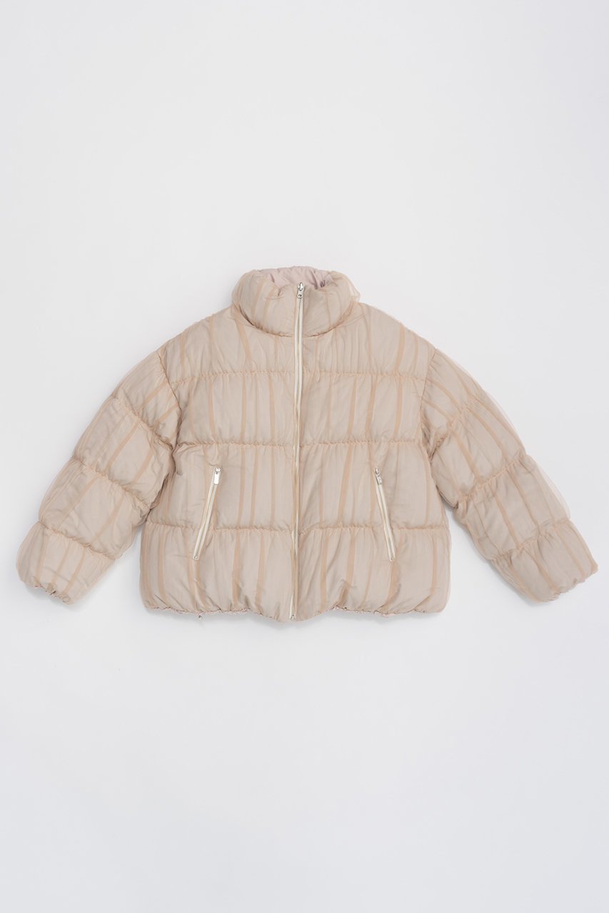【プランク プロジェクト/PRANK PROJECT】のリバーシブルパッファージャケット / Reversible Puffer Jacket インテリア・キッズ・メンズ・レディースファッション・服の通販 founy(ファニー) 　ファッション　Fashion　レディースファッション　Fashion for Women　アウター　Coat / Outerwear Collection　レディースジャケット・軽アウター　Jackets　ギャザー　Gathered, Ruffled　ジャケット　Jacket, Outerwear　タフタ　Taffeta, Structured Fabric　チュール　Tulip, Tulip Motif　バランス　Balance, Style Balance　フロント　Front, Front Design　リバーシブル　Reversible, Two-Sided　PNK(ピンク)|ID: prp329100004169780 ipo3291000000032964759