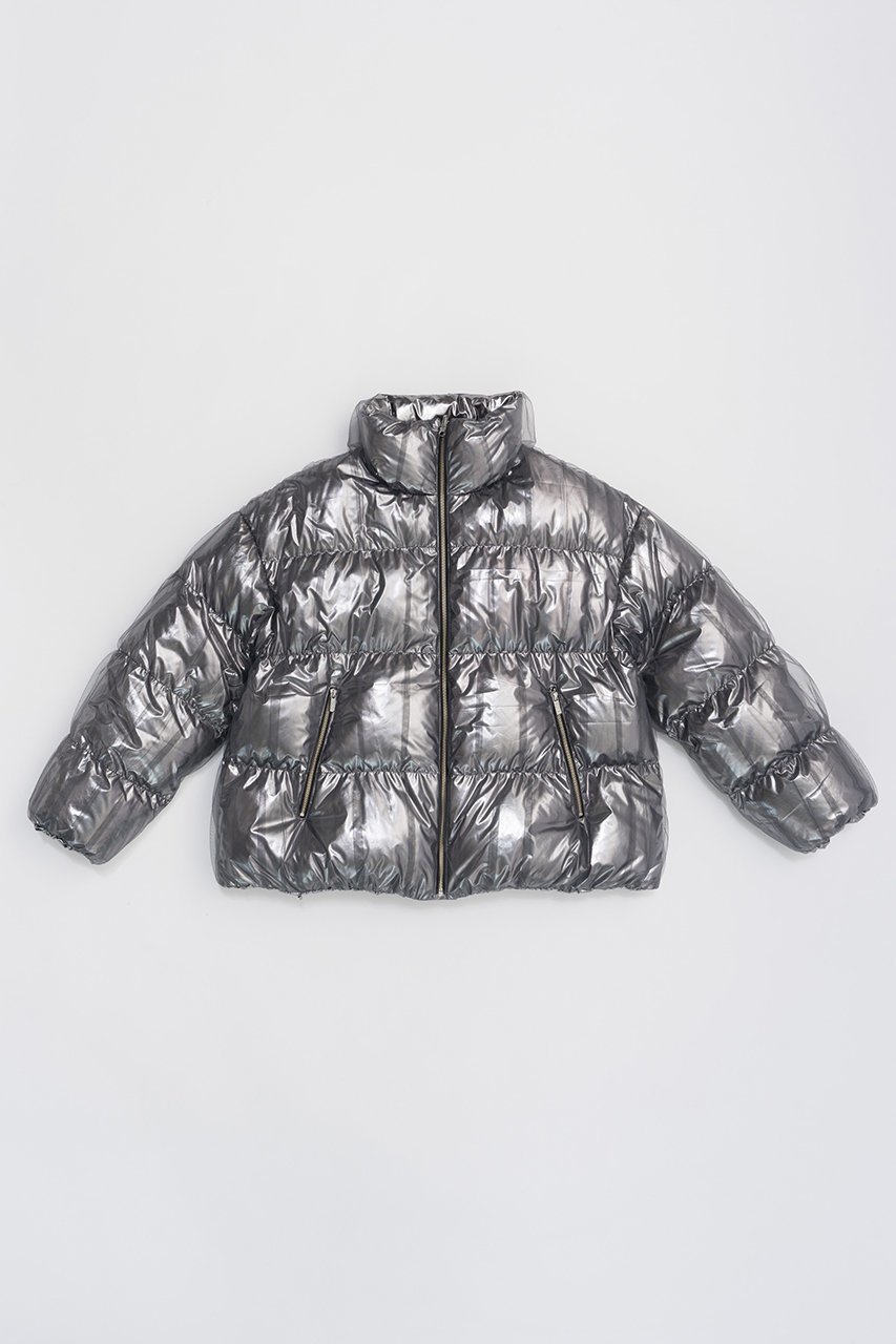 【プランク プロジェクト/PRANK PROJECT】のリバーシブルパッファージャケット / Reversible Puffer Jacket インテリア・キッズ・メンズ・レディースファッション・服の通販 founy(ファニー) 　ファッション　Fashion　レディースファッション　Fashion for Women　アウター　Coat / Outerwear Collection　レディースジャケット・軽アウター　Jackets　ギャザー　Gathered, Ruffled　ジャケット　Jacket, Outerwear　タフタ　Taffeta, Structured Fabric　チュール　Tulip, Tulip Motif　バランス　Balance, Style Balance　フロント　Front, Front Design　リバーシブル　Reversible, Two-Sided　SLV(シルバー)|ID: prp329100004169780 ipo3291000000032964763