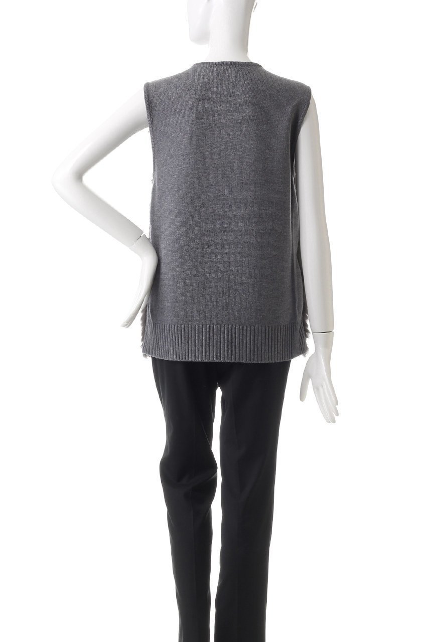 【アルアバイル/allureville】のJQフェイクファーコンビニットジレ 人気、トレンドファッション・服の通販 founy(ファニー) 　ファッション　Fashion　レディースファッション　Fashion for Women　アウター　Coat / Outerwear Collection　レディースジャケット・軽アウター　Jackets　インナー　Innerwear　ジャカード／ジャガード　Jacquard, Woven Pattern　ジャケット　Jacket, Outerwear　フェイクファー　Faux Fur, Imitation Fur　ベスト　Vest, Waistcoat　other-4|ID: prp329100004169784 ipo3291000000032942645