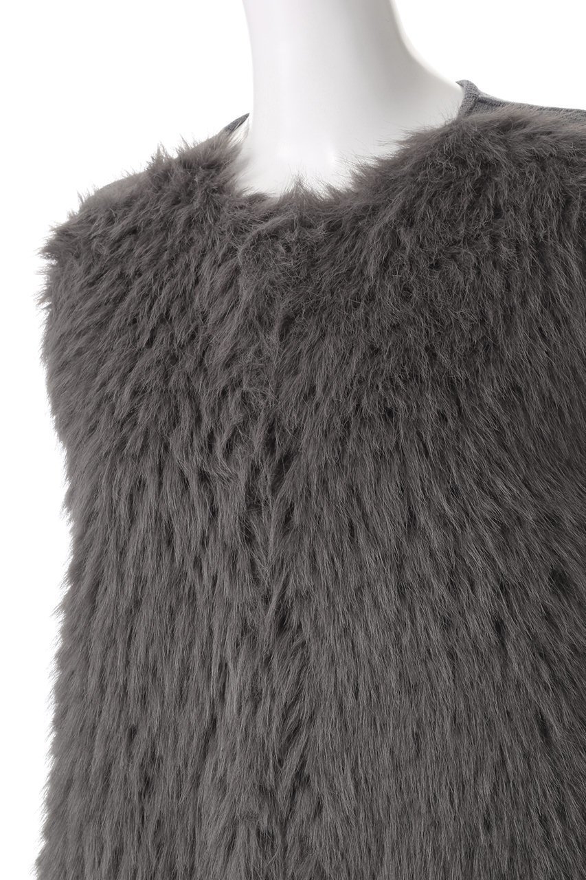 【アルアバイル/allureville】のJQフェイクファーコンビニットジレ 人気、トレンドファッション・服の通販 founy(ファニー) 　ファッション　Fashion　レディースファッション　Fashion for Women　アウター　Coat / Outerwear Collection　レディースジャケット・軽アウター　Jackets　インナー　Innerwear　ジャカード／ジャガード　Jacquard, Woven Pattern　ジャケット　Jacket, Outerwear　フェイクファー　Faux Fur, Imitation Fur　ベスト　Vest, Waistcoat　other-5|ID: prp329100004169784 ipo3291000000032942653