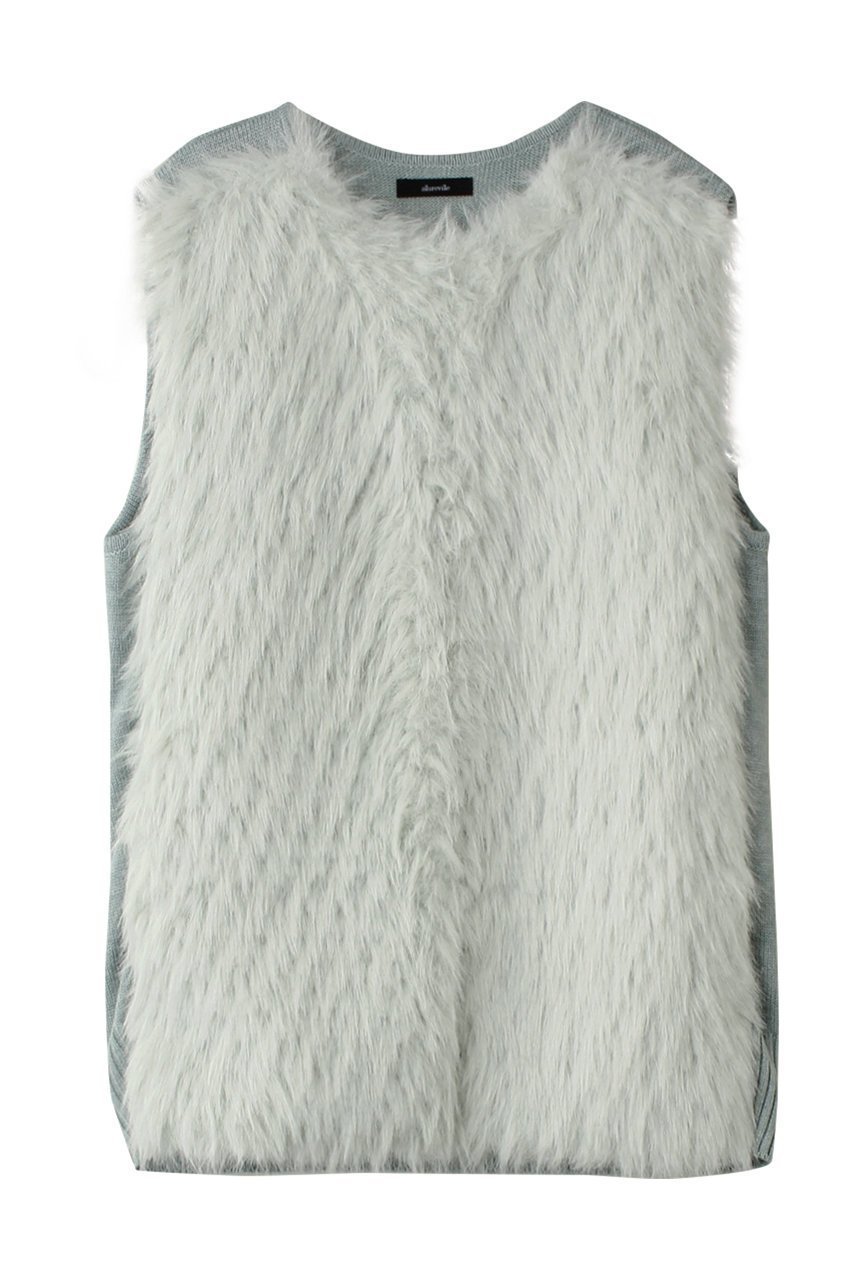 【アルアバイル/allureville】のJQフェイクファーコンビニットジレ 人気、トレンドファッション・服の通販 founy(ファニー) ファッション Fashion レディースファッション Fashion for Women アウター Coat / Outerwear Collection レディースジャケット・軽アウター Jackets インナー Innerwear ジャカード/ジャガード Jacquard, Woven Pattern ジャケット Jacket, Outerwear フェイクファー Faux Fur, Imitation Fur ベスト Vest, Waistcoat 再入荷 Restock / Back in Stock other-1|ID: prp329100004169784 ipo3291000000035054595