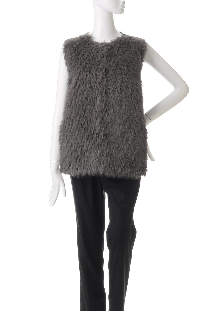 【アルアバイル/allureville】のJQフェイクファーコンビニットジレ 人気、トレンドファッション・服の通販 founy(ファニー) ファッション Fashion レディースファッション Fashion for Women アウター Coat / Outerwear Collection レディースジャケット・軽アウター Jackets インナー Innerwear ジャカード/ジャガード Jacquard, Woven Pattern ジャケット Jacket, Outerwear フェイクファー Faux Fur, Imitation Fur ベスト Vest, Waistcoat 再入荷 Restock / Back in Stock other-2|ID: prp329100004169784 ipo3291000000035054597