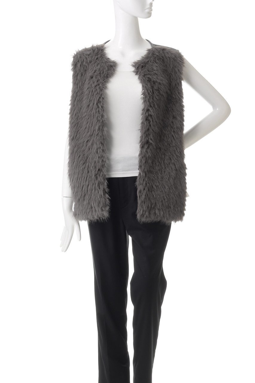 【アルアバイル/allureville】のJQフェイクファーコンビニットジレ 人気、トレンドファッション・服の通販 founy(ファニー) ファッション Fashion レディースファッション Fashion for Women アウター Coat / Outerwear Collection レディースジャケット・軽アウター Jackets インナー Innerwear ジャカード/ジャガード Jacquard, Woven Pattern ジャケット Jacket, Outerwear フェイクファー Faux Fur, Imitation Fur ベスト Vest, Waistcoat 再入荷 Restock / Back in Stock other-7|ID: prp329100004169784 ipo3291000000035054602