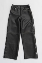 【プランク プロジェクト/PRANK PROJECT】のヴィーガンレザーパンツ/Vegan Leather Pants BLK(ブラック)|ID:prp329100004169790