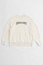 【プランク プロジェクト/PRANK PROJECT】のクラックロゴダメージスウェット/Crack Logo Damaged Sweatshirt WHT(ホワイト)|ID:prp329100004169793