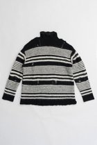 【プランク プロジェクト/PRANK PROJECT】のモヘヤシアーボーダーニット/Mohair Sheer Border Knit 人気、トレンドファッション・服の通販 founy(ファニー) ファッション Fashion レディースファッション WOMEN トップス・カットソー Tops/Tshirt ニット Knit Tops プルオーバー Pullover ダメージ Damage ドロップ Drop ボーダー Border モヘア Mohair NEW・新作・新着・新入荷 New Arrivals 無地 Plain Color thumbnail BLK(ブラック)|ID: prp329100004169794 ipo3291000000028850567