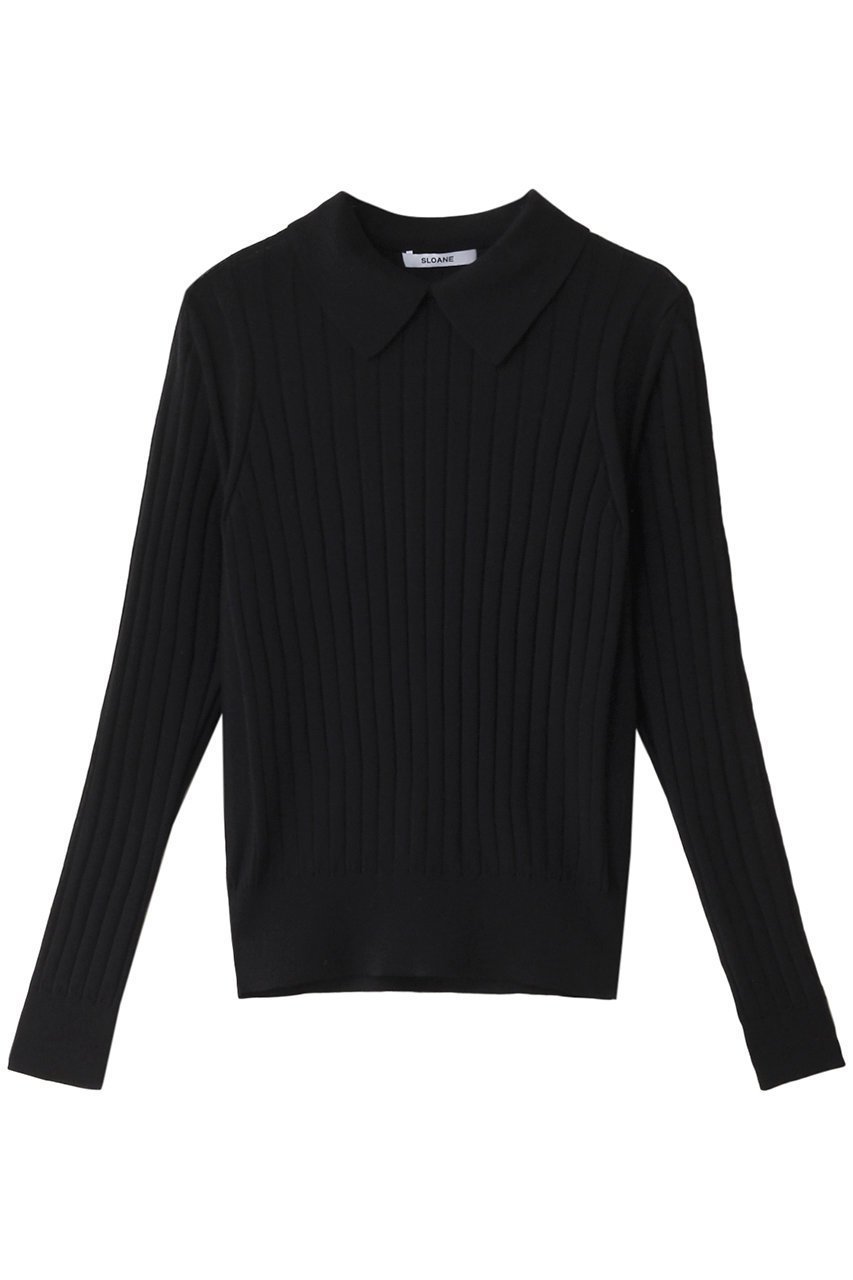 【スローン/SLOANE】の18Gワイドリブ ウール×シルク スキッパープルオーバー 人気、トレンドファッション・服の通販 founy(ファニー) 　ファッション　Fashion　レディースファッション　Fashion for Women　トップス・カットソー　Cut & Sew Tops　ニット　Knit Tops & Sweaters　カジュアルプルオーバー・ニットトップス　Pullovers & Knit Tops / Casual Pullovers　シルク　Silk, 100% Silk　スキッパー　Skipper, Open Collar　ワイドリブ　Wide Rib, Wide Ribbed Knit　 other-1|ID: prp329100004169797 ipo3291000000032925823