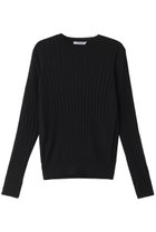 【スローン/SLOANE】の【UNISEX】18Gワイドリブ ウール×シルク クルーネックプルオーバー 人気、トレンドファッション・服の通販 founy(ファニー) ファッション Fashion レディースファッション Fashion for Women トップス・カットソー Cut & Sew Tops ニット Knit Tops & Sweaters カジュアルプルオーバー・ニットトップス Pullovers & Knit Tops / Casual Pullovers ユニセックス Unisex, Genderless インナー Innerwear シルク Silk, 100% Silk フィット Fit, Slim Fit ワイドリブ Wide Rib, Wide Ribbed Knit 定番 Standard, Basic Item thumbnail ブラック|ID: prp329100004169798 ipo3291000000032925872