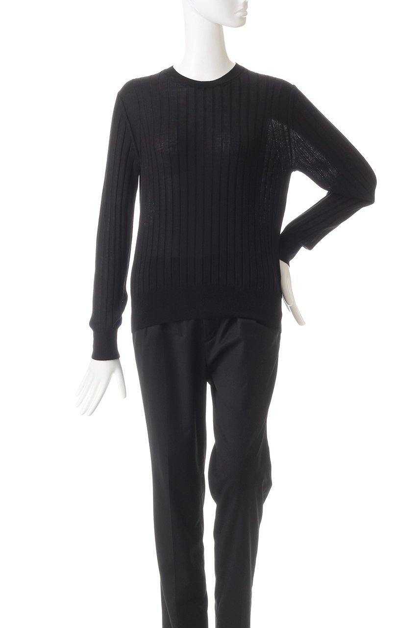 【スローン/SLOANE】の【UNISEX】18Gワイドリブ ウール×シルク クルーネックプルオーバー 人気、トレンドファッション・服の通販 founy(ファニー) 　ファッション　Fashion　レディースファッション　Fashion for Women　トップス・カットソー　Cut & Sew Tops　ニット　Knit Tops & Sweaters　カジュアルプルオーバー・ニットトップス　Pullovers & Knit Tops / Casual Pullovers　ユニセックス　Unisex, Genderless　インナー　Innerwear　シルク　Silk, 100% Silk　フィット　Fit, Slim Fit　ワイドリブ　Wide Rib, Wide Ribbed Knit　定番　Standard, Basic Item　other-2|ID: prp329100004169798 ipo3291000000032925879