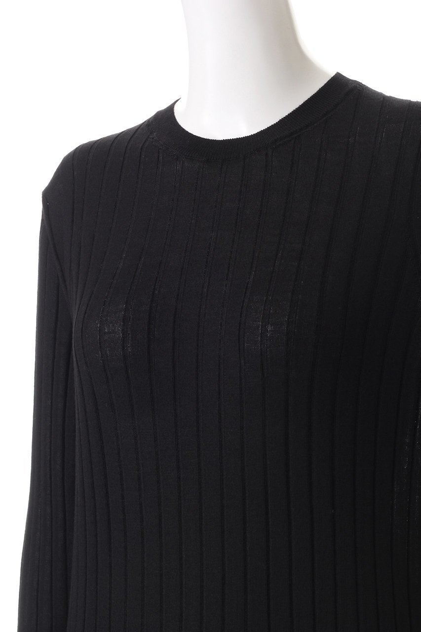 【スローン/SLOANE】の【UNISEX】18Gワイドリブ ウール×シルク クルーネックプルオーバー 人気、トレンドファッション・服の通販 founy(ファニー) 　ファッション　Fashion　レディースファッション　Fashion for Women　トップス・カットソー　Cut & Sew Tops　ニット　Knit Tops & Sweaters　カジュアルプルオーバー・ニットトップス　Pullovers & Knit Tops / Casual Pullovers　ユニセックス　Unisex, Genderless　インナー　Innerwear　シルク　Silk, 100% Silk　フィット　Fit, Slim Fit　ワイドリブ　Wide Rib, Wide Ribbed Knit　定番　Standard, Basic Item　other-5|ID: prp329100004169798 ipo3291000000036098471