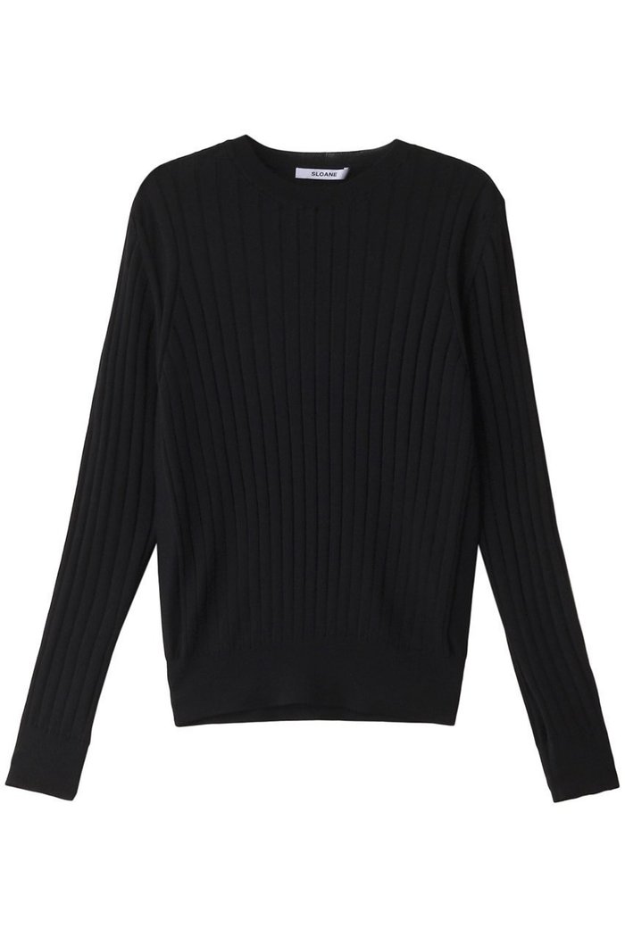 【スローン/SLOANE】の【UNISEX】18Gワイドリブ ウール×シルク クルーネックプルオーバー インテリア・キッズ・メンズ・レディースファッション・服の通販 founy(ファニー) https://founy.com/ ファッション Fashion レディースファッション Fashion for Women トップス・カットソー Cut & Sew Tops ニット Knit Tops & Sweaters カジュアルプルオーバー・ニットトップス Pullovers & Knit Tops / Casual Pullovers ユニセックス Unisex, Genderless インナー Innerwear シルク Silk, 100% Silk フィット Fit, Slim Fit ワイドリブ Wide Rib, Wide Ribbed Knit 定番 Standard, Basic Item |ID: prp329100004169798 ipo3291000000036224378