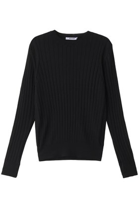 【スローン/SLOANE】の【UNISEX】18Gワイドリブ ウール×シルク クルーネックプルオーバー 人気、トレンドファッション・服の通販 founy(ファニー) ファッション Fashion レディースファッション Fashion for Women トップス・カットソー Cut & Sew Tops ニット Knit Tops & Sweaters カジュアルプルオーバー・ニットトップス Pullovers & Knit Tops / Casual Pullovers ユニセックス Unisex, Genderless インナー Innerwear シルク Silk, 100% Silk フィット Fit, Slim Fit ワイドリブ Wide Rib, Wide Ribbed Knit 定番 Standard, Basic Item |ID:prp329100004169798