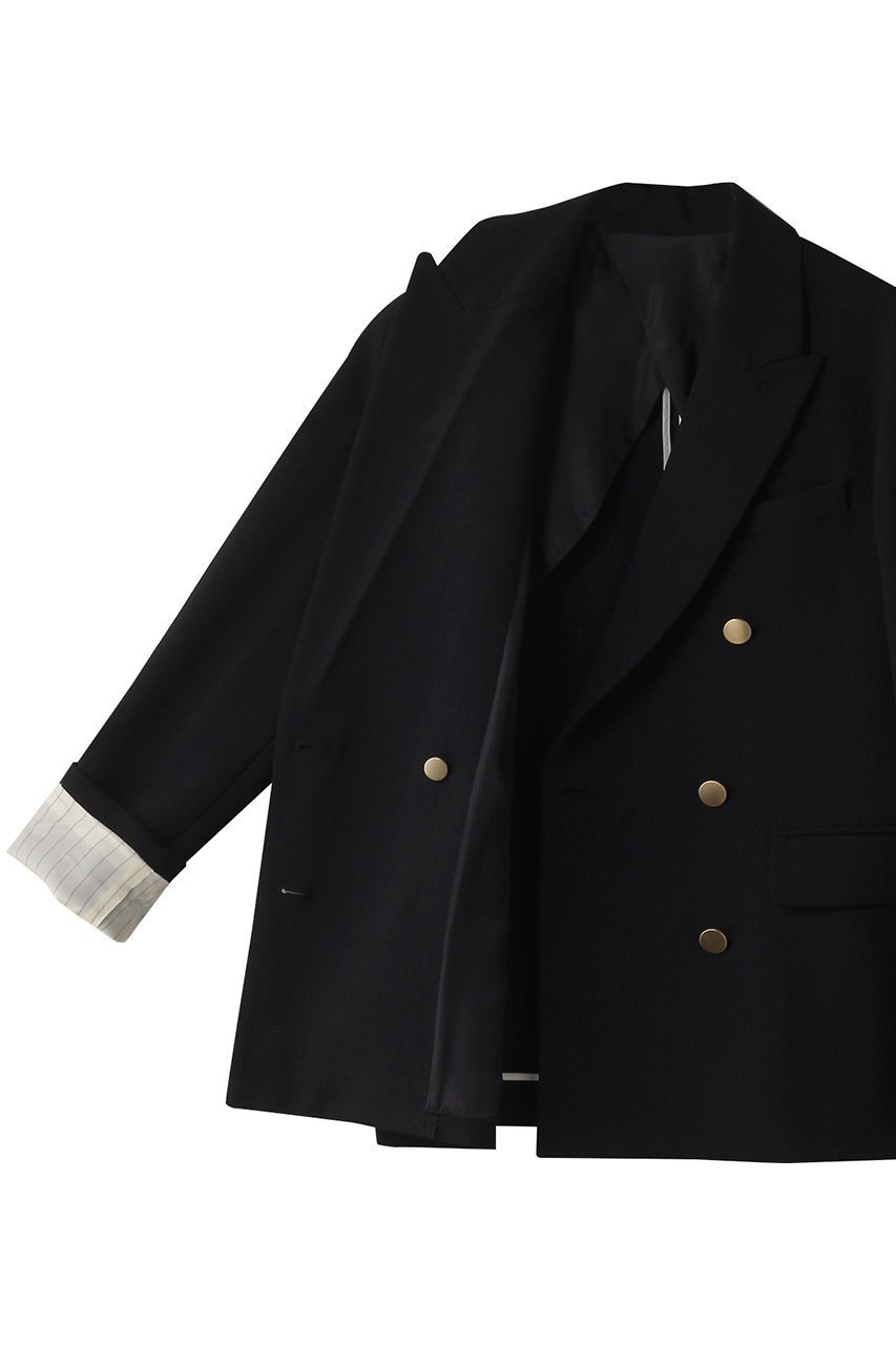 【デザイン ワークス/DESIGN WORKS】のダブルボタンジャケット 人気、トレンドファッション・服の通販 founy(ファニー) 　ファッション　Fashion　レディースファッション　Fashion for Women　アウター　Coat / Outerwear Collection　レディースジャケット・軽アウター　Jackets　なめらか　Smooth, Silky Texture　オケージョン　Occasion Wear　コンパクト　Compact, Small Size　ジャケット　Jacket, Outerwear　マニッシュ　Mannish, Boyish　エレガント 上品　Elegant　ビジネス 仕事 通勤　Business / Work / Commuting　other-6|ID: prp329100004169814 ipo3291000000035690705