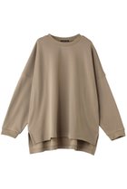 【ミズイロ インド/mizuiro ind】のfleece lined wide P/O プルオーバー beige|ID:prp329100004169822