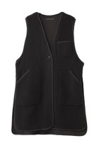 【ミズイロ インド/mizuiro ind】のboa long vest ベスト 人気、トレンドファッション・服の通販 founy(ファニー) ファッション Fashion レディースファッション WOMEN アウター Coat Outerwear ジャケット Jackets インナー Inner ジャケット Jacket スリット Slit パイピング Piping ベスト Vest ポケット Pocket モコモコ Fluffy モッズコート Mod Coat ライナー Liner 冬 Winter NEW・新作・新着・新入荷 New Arrivals 秋 Autumn/Fall thumbnail c.gray|ID: prp329100004169824 ipo3291000000028850669