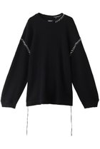 【メゾンスペシャル/MAISON SPECIAL】の【UNISEX】オニワッフルダメージロングスリーブプルオーバー BLK(ブラック)|ID: prp329100004169827 ipo3291000000032894891