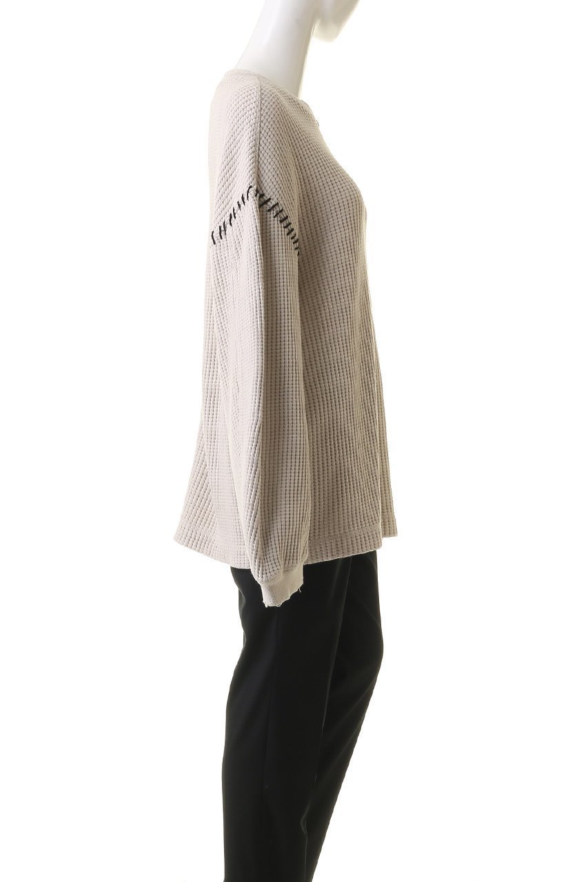 【メゾンスペシャル/MAISON SPECIAL】の【UNISEX】オニワッフルダメージロングスリーブプルオーバー 人気、トレンドファッション・服の通販 founy(ファニー) 　ファッション　Fashion　レディースファッション　Fashion for Women　トップス・カットソー　Cut & Sew Tops　シャツ・ブラウス・オフィスカジュアル　Elegant Blouses & Button-Ups　ロングTシャツ・Tシャツ　Longline T-Shirts & Tees　カジュアルプルオーバー・ニットトップス　Pullovers & Knit Tops / Casual Pullovers　カットソー・ベーシックTシャツ　Cut-and-Sewn Tops / Stretch Tees & Basics　ユニセックス　Unisex, Genderless　スリーブ　Sleeve, Long Sleeve / Short Sleeve　ダメージ　Distressed, Destroyed　ハンド　Hand, Handmade　ロング　Long, Long-Length　ワッフル　Waffle, Waffle Knit　other-3|ID: prp329100004169827 ipo3291000000032894903