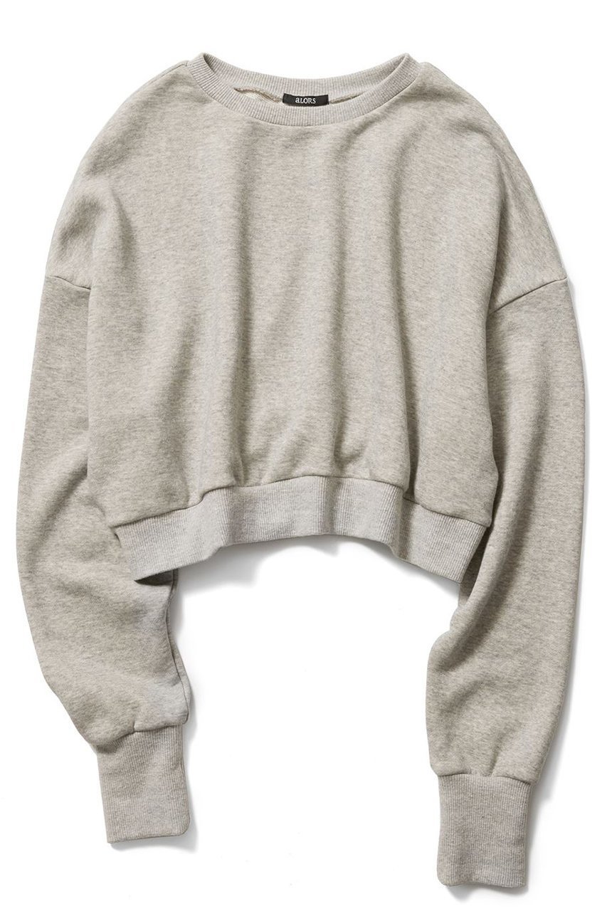 【アロー/aLORS】のSweat-shirt Sardina インテリア・キッズ・メンズ・レディースファッション・服の通販 founy(ファニー) 　ファッション　Fashion　レディースファッション　Fashion for Women　トップス・カットソー　Cut & Sew Tops　シャツ・ブラウス・オフィスカジュアル　Elegant Blouses & Button-Ups　レディースパーカー・カジュアルフーディー　Casual Hoodies & Sweatshirts　ロングTシャツ・Tシャツ　Longline T-Shirts & Tees　スウェット・クルーネックトップス　Sweatshirts & Crewnecks / Relaxed Fit Sweat Tops　カットソー・ベーシックTシャツ　Cut-and-Sewn Tops / Stretch Tees & Basics　エレガント 上品　Elegant　コレクション　Collection, Seasonal Line　スウェット / スエット　Sweatshirt, Sweatwear　デニム　Denim, Jeans Material　プリント　Print, Printed Pattern　ヴィンテージ　Vintage Style　今季　This Season, Current Season　グレー|ID: prp329100004171535 ipo3291000000032895477