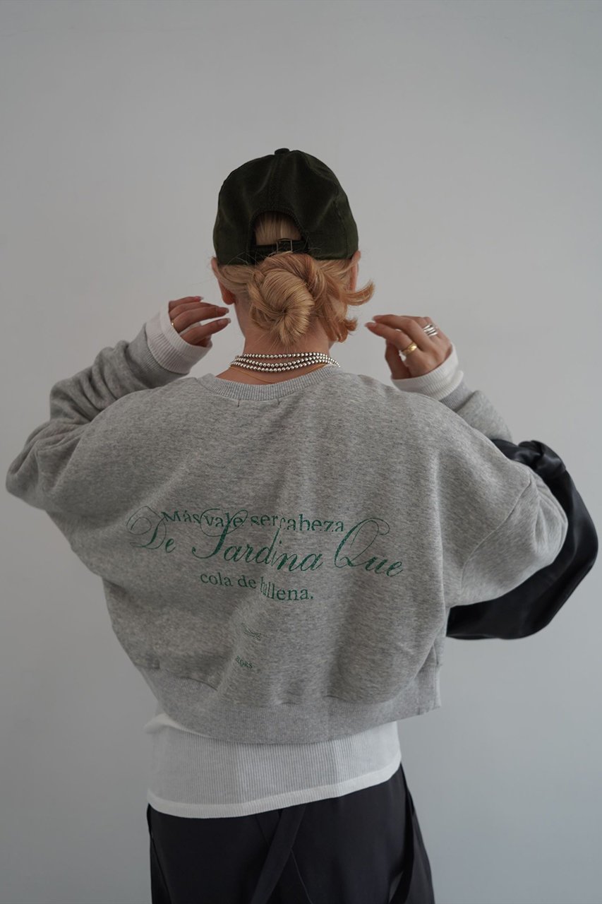 【アロー/aLORS】のSweat-shirt Sardina 人気、トレンドファッション・服の通販 founy(ファニー) 　ファッション　Fashion　レディースファッション　Fashion for Women　トップス・カットソー　Cut & Sew Tops　シャツ・ブラウス・オフィスカジュアル　Elegant Blouses & Button-Ups　レディースパーカー・カジュアルフーディー　Casual Hoodies & Sweatshirts　ロングTシャツ・Tシャツ　Longline T-Shirts & Tees　スウェット・クルーネックトップス　Sweatshirts & Crewnecks / Relaxed Fit Sweat Tops　カットソー・ベーシックTシャツ　Cut-and-Sewn Tops / Stretch Tees & Basics　エレガント 上品　Elegant　コレクション　Collection, Seasonal Line　スウェット / スエット　Sweatshirt, Sweatwear　デニム　Denim, Jeans Material　プリント　Print, Printed Pattern　ヴィンテージ　Vintage Style　今季　This Season, Current Season　other-5|ID: prp329100004171535 ipo3291000000032895497