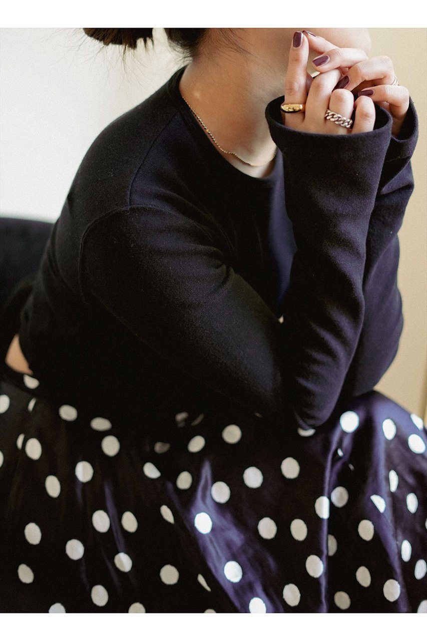【アロー/aLORS】のHaut court ouvert au dos Ondine 人気、トレンドファッション・服の通販 founy(ファニー) 　ファッション　Fashion　レディースファッション　WOMEN　トップス・カットソー　Tops/Tshirt　シャツ/ブラウス　Shirts/Blouses　ロング / Tシャツ　T-Shirts　カットソー　Cut and Sewn　スリーブ　Sleeve　ドット　Dot　フィット　Fit　リボン　Ribbon　ロング　Long　other-4|ID: prp329100004171536 ipo3291000000031369464