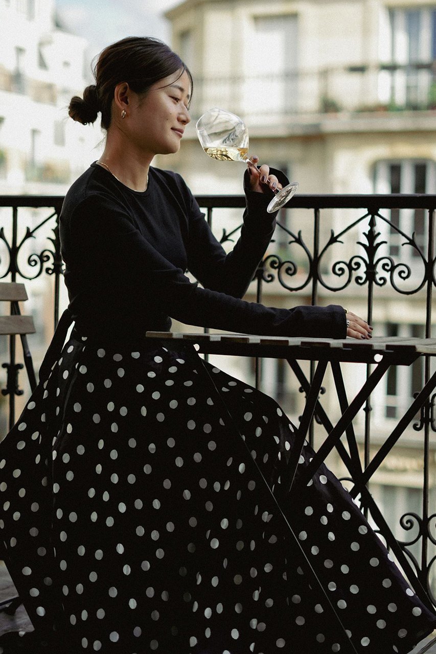 【アロー/aLORS】のHaut court ouvert au dos Ondine 人気、トレンドファッション・服の通販 founy(ファニー) 　ファッション　Fashion　レディースファッション　WOMEN　トップス・カットソー　Tops/Tshirt　シャツ/ブラウス　Shirts/Blouses　ロング / Tシャツ　T-Shirts　カットソー　Cut and Sewn　スリーブ　Sleeve　ドット　Dot　フィット　Fit　リボン　Ribbon　ロング　Long　other-7|ID: prp329100004171536 ipo3291000000031369467
