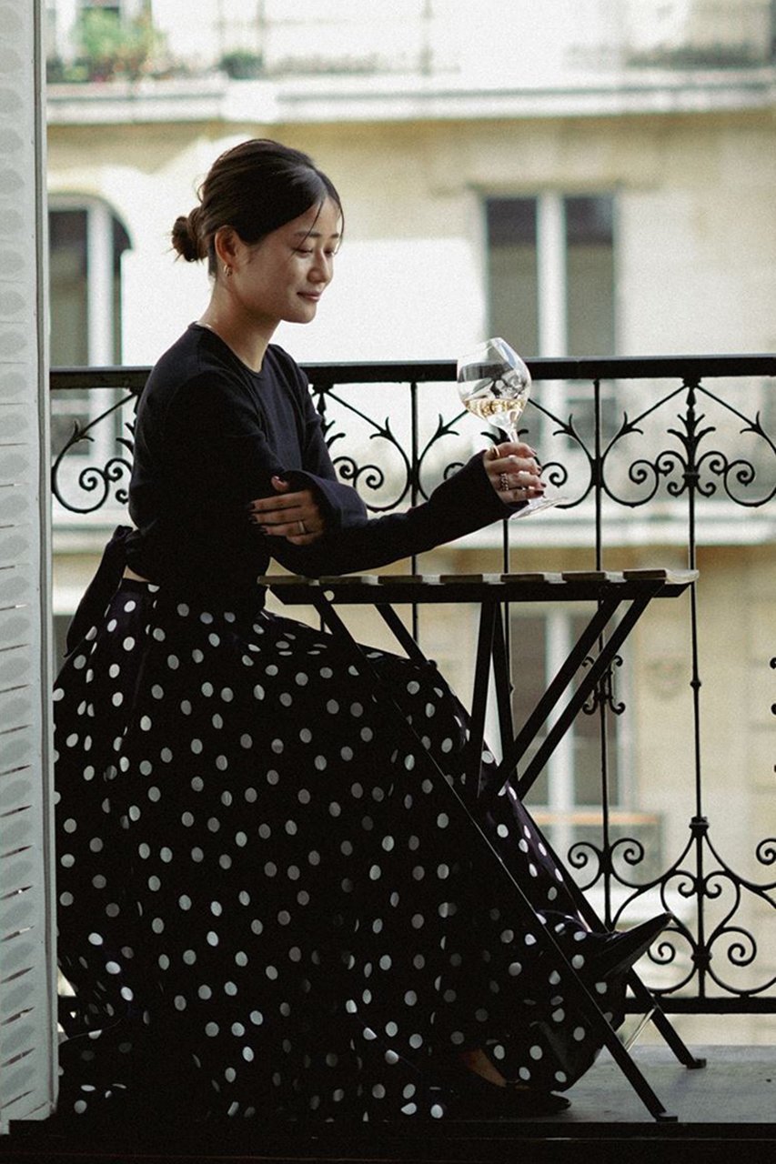 【アロー/aLORS】のHaut court ouvert au dos Ondine 人気、トレンドファッション・服の通販 founy(ファニー) 　ファッション　Fashion　レディースファッション　WOMEN　トップス・カットソー　Tops/Tshirt　シャツ/ブラウス　Shirts/Blouses　ロング / Tシャツ　T-Shirts　カットソー　Cut and Sewn　スリーブ　Sleeve　ドット　Dot　フィット　Fit　リボン　Ribbon　ロング　Long　other-8|ID: prp329100004171536 ipo3291000000031369468