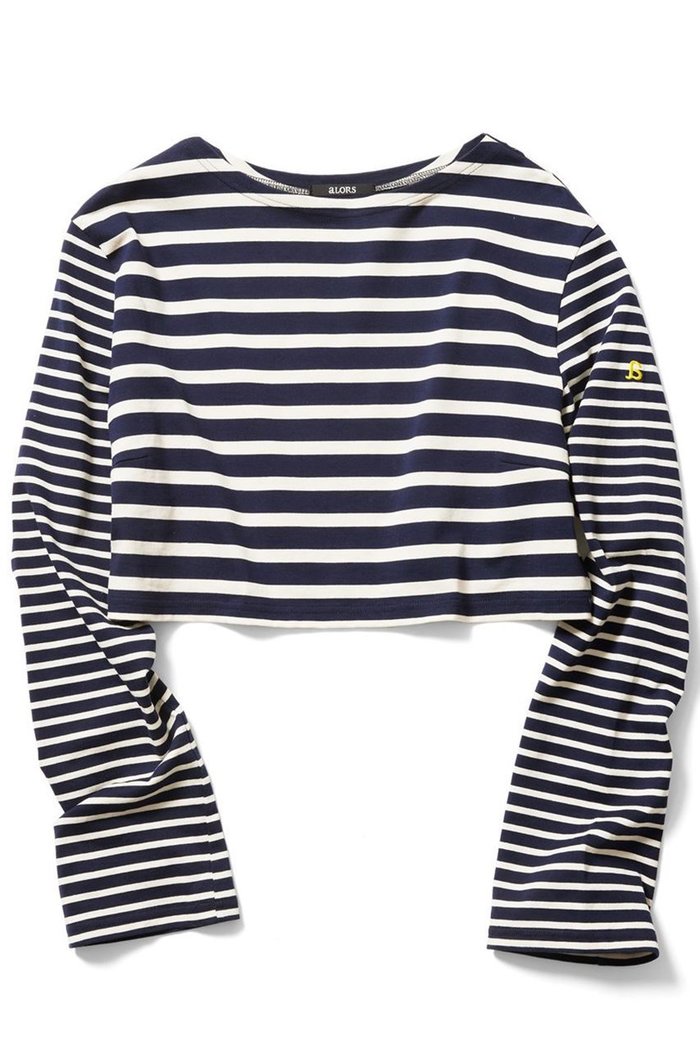 【アロー/aLORS】のHaut mariniere【a】 インテリア・キッズ・メンズ・レディースファッション・服の通販 founy(ファニー) https://founy.com/ ファッション Fashion レディースファッション Fashion for Women トップス・カットソー Cut & Sew Tops シャツ・ブラウス・オフィスカジュアル Elegant Blouses & Button-Ups ロングTシャツ・Tシャツ Longline T-Shirts & Tees カットソー・ベーシックTシャツ Cut-and-Sewn Tops / Stretch Tees & Basics スリーブ Sleeve, Long Sleeve / Short Sleeve デニム Denim, Jeans Material ボーダー Border, Stripe ロング Long, Long-Length |ID: prp329100004171537 ipo3291000000032895536