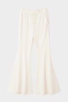 【ル フィル/LE PHIL】のハイストレッチ裏起毛フレアパンツ ホワイト|ID: prp329100004171544 ipo3291000000035663080