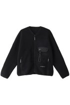 【アンドワンダー/and wander】の【UNISEX】wool fleece cardigan ブラック|ID: prp329100004171565 ipo3291000000032925974