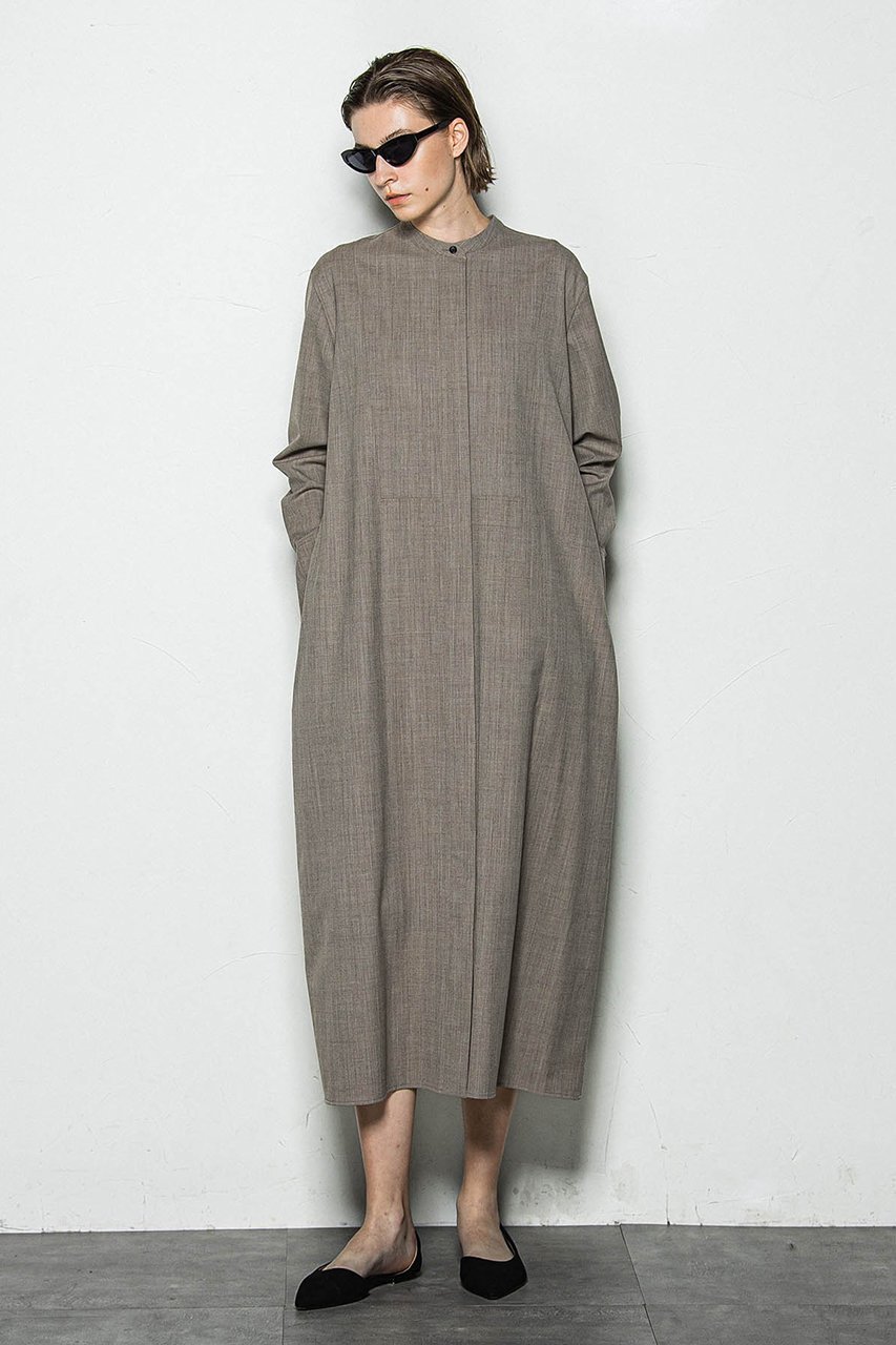【エッセン ロートレアモン/ESSEN LAUTREAMONT】のT/W 2WAY スタンドカラードレス 人気、トレンドファッション・服の通販 founy(ファニー) 　ファッション　Fashion　レディースファッション　Fashion for Women　ワンピース　Dresses　フォーマル・パーティードレス・結婚式用ドレス　Elegant & Casual Dresses　チュニック　Tunic Tops & Dresses　スタンド　Stand Collar, Upright Stand　ストレッチ　Stretch, Stretchy Fabric　チュニック　Tunic, Long Top　ドレス　Dress, One-Piece　フロント　Front, Front Design　ロング　Long, Long-Length　 other-1|ID: prp329100004171571 ipo3291000000032886738