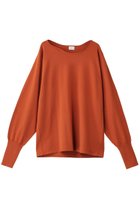 【マノフ/MANOF】のCURVE NECK KNIT TOPS ニット/セーター ORANGE|ID:prp329100004172667