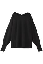 【マノフ/MANOF】のCURVE NECK KNIT TOPS ニット/セーター BLACK|ID:prp329100004172667