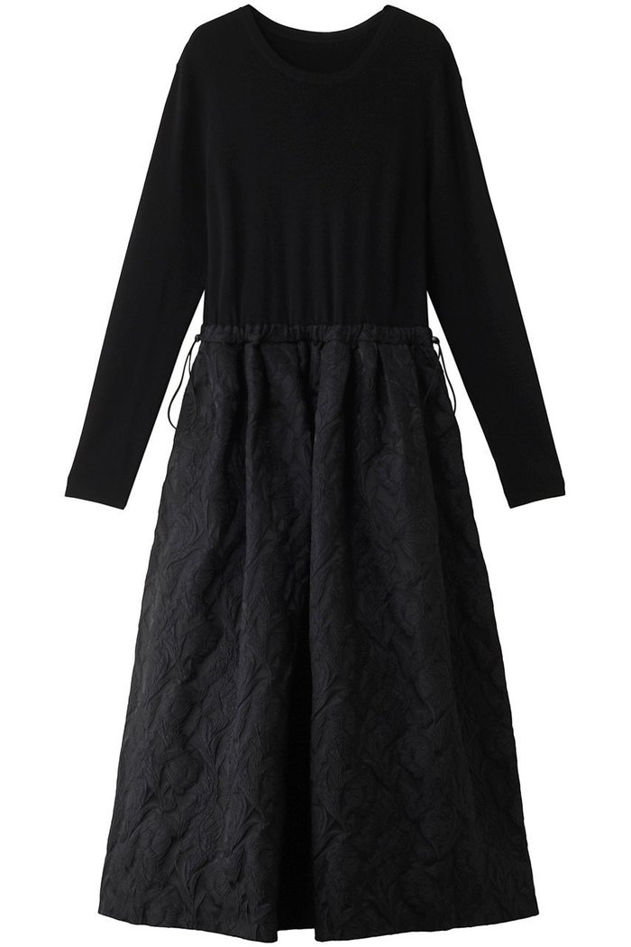 【アドーア/ADORE】のフローラルジャガードワンピース インテリア・キッズ・メンズ・レディースファッション・服の通販 founy(ファニー) https://founy.com/ ファッション Fashion レディースファッション Fashion for Women ワンピース Dresses チュニック Tunic Tops & Dresses ジャカード／ジャガード Jacquard, Woven Pattern ジャケット Jacket, Outerwear チュニック Tunic, Long Top ドッキング Docking, Mixed Material フラワー Flower, Floral モチーフ Motif, Design Theme リブニット Rib Knit, Ribbed Knit ロング Long, Long-Length |ID: prp329100004172678 ipo3291000000032892507