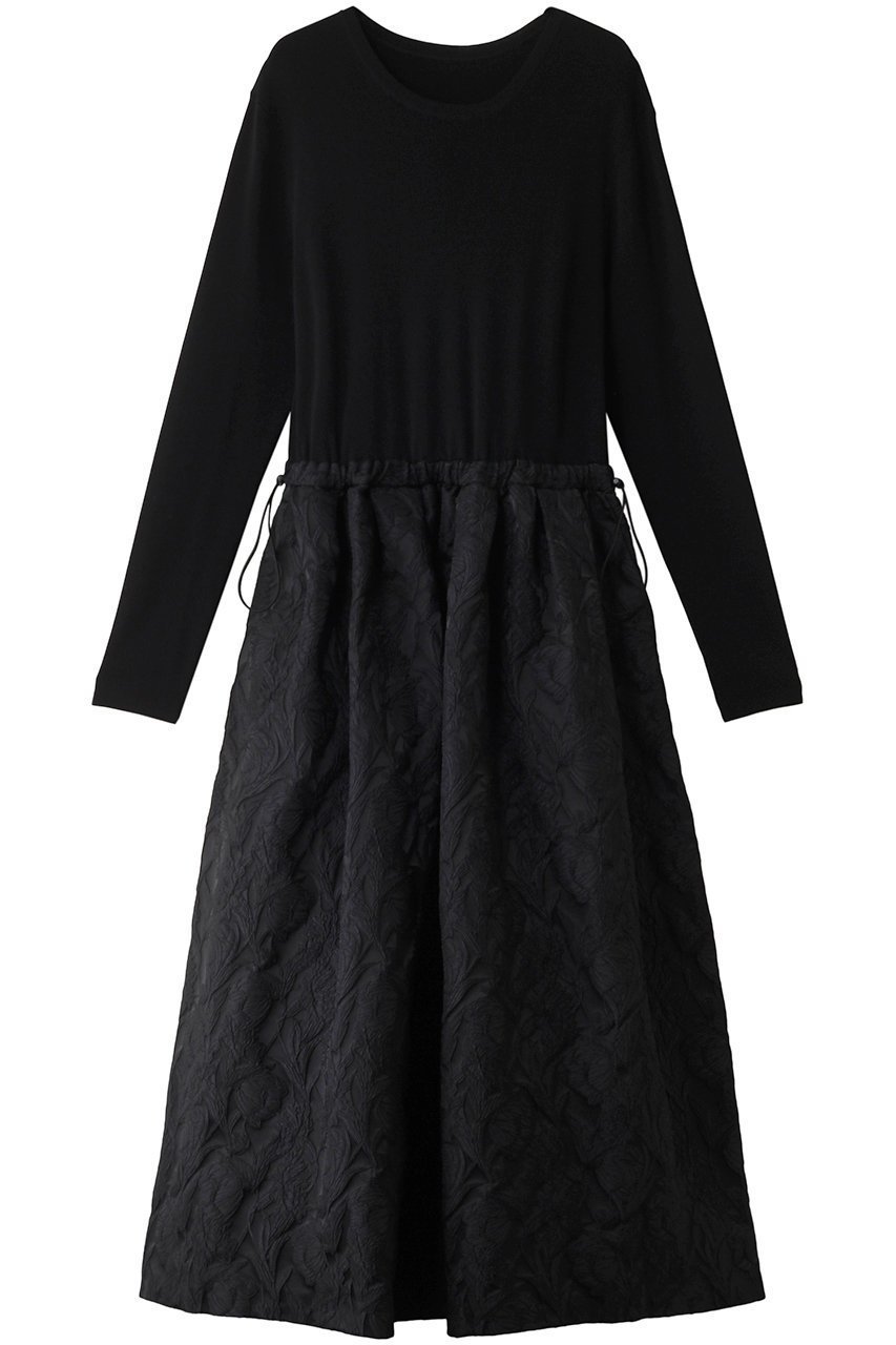 【アドーア/ADORE】のフローラルジャガードワンピース 人気、トレンドファッション・服の通販 founy(ファニー) 　ファッション　Fashion　レディースファッション　Fashion for Women　ワンピース　Dresses　チュニック　Tunic Tops & Dresses　ジャカード／ジャガード　Jacquard, Woven Pattern　ジャケット　Jacket, Outerwear　チュニック　Tunic, Long Top　ドッキング　Docking, Mixed Material　フラワー　Flower, Floral　モチーフ　Motif, Design Theme　リブニット　Rib Knit, Ribbed Knit　ロング　Long, Long-Length　 other-1|ID: prp329100004172678 ipo3291000000032892507