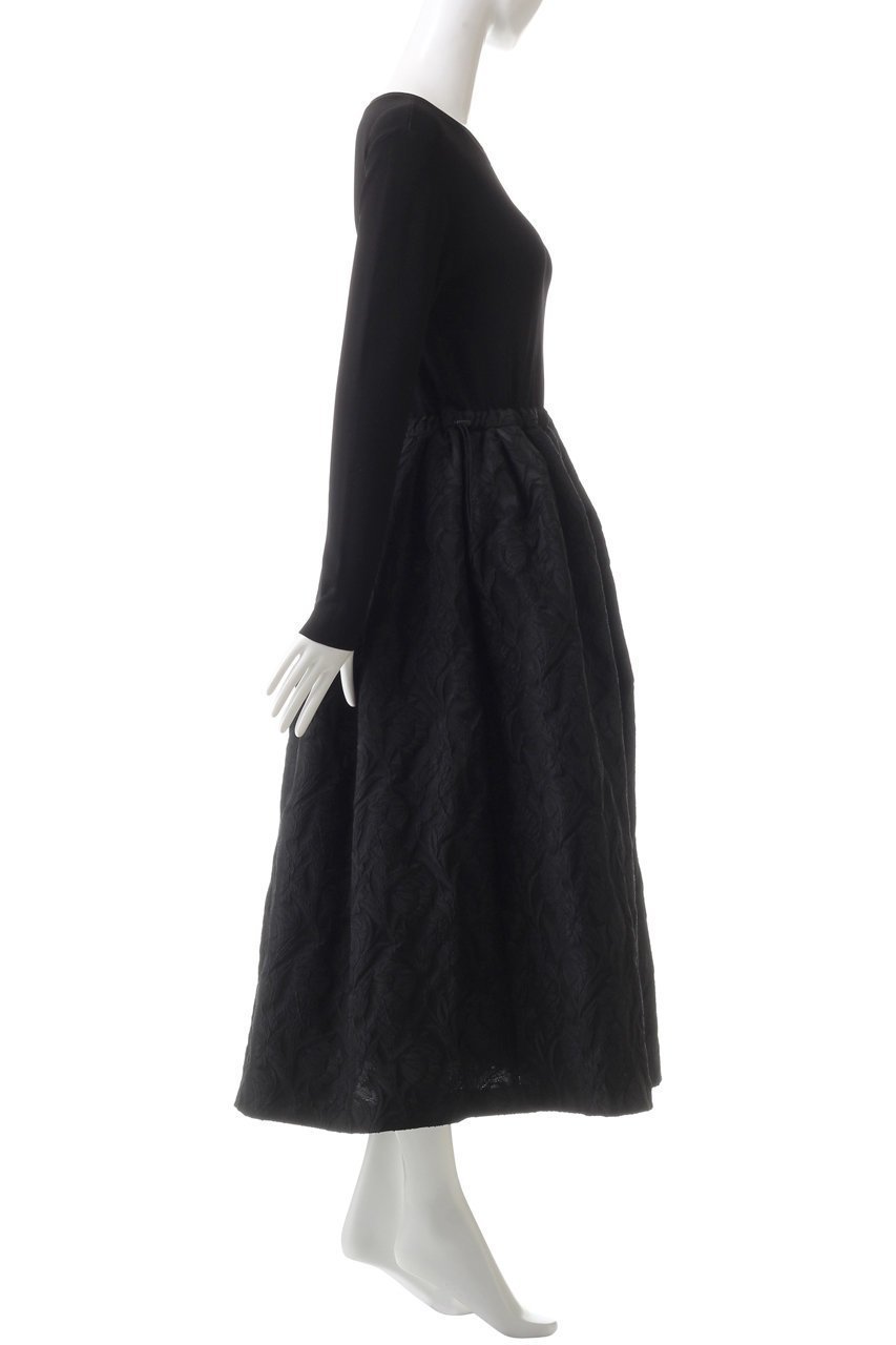 【アドーア/ADORE】のフローラルジャガードワンピース 人気、トレンドファッション・服の通販 founy(ファニー) 　ファッション　Fashion　レディースファッション　Fashion for Women　ワンピース　Dresses　チュニック　Tunic Tops & Dresses　ジャカード／ジャガード　Jacquard, Woven Pattern　ジャケット　Jacket, Outerwear　チュニック　Tunic, Long Top　ドッキング　Docking, Mixed Material　フラワー　Flower, Floral　モチーフ　Motif, Design Theme　リブニット　Rib Knit, Ribbed Knit　ロング　Long, Long-Length　other-3|ID: prp329100004172678 ipo3291000000032892521