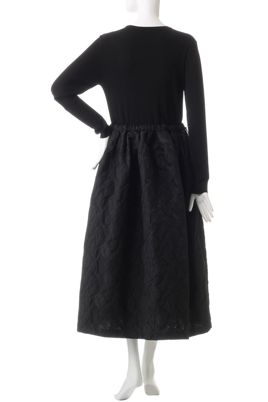 【アドーア/ADORE】のフローラルジャガードワンピース 人気、トレンドファッション・服の通販 founy(ファニー) 　ファッション　Fashion　レディースファッション　Fashion for Women　ワンピース　Dresses　チュニック　Tunic Tops & Dresses　ジャカード／ジャガード　Jacquard, Woven Pattern　ジャケット　Jacket, Outerwear　チュニック　Tunic, Long Top　ドッキング　Docking, Mixed Material　フラワー　Flower, Floral　モチーフ　Motif, Design Theme　リブニット　Rib Knit, Ribbed Knit　ロング　Long, Long-Length　other-4|ID: prp329100004172678 ipo3291000000032892526